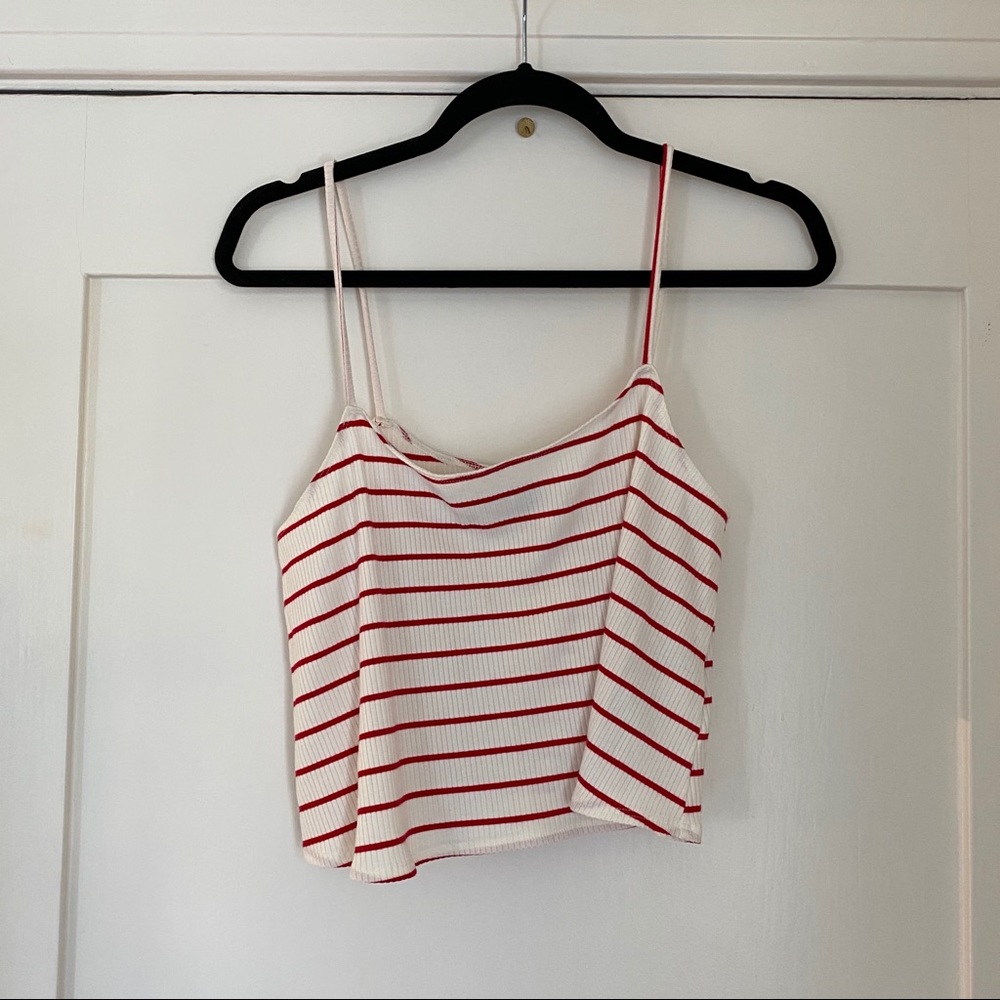 Reformation striped crop top